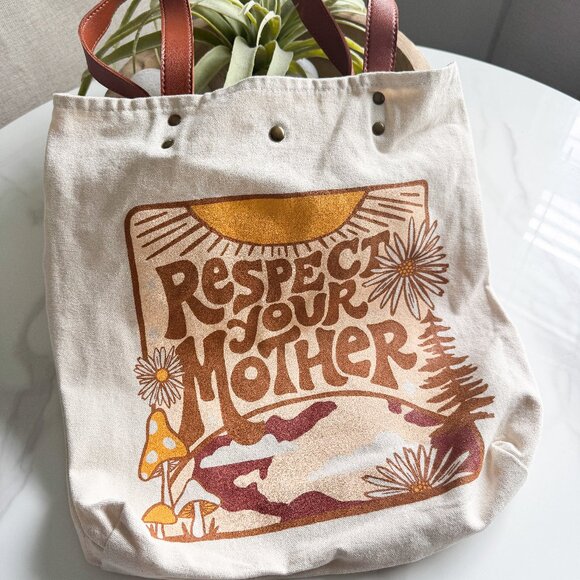 Idlewild Co. Handbags - Idlewild Co. “Respect Your Mother” Tote Bag – Screenprinted in USA